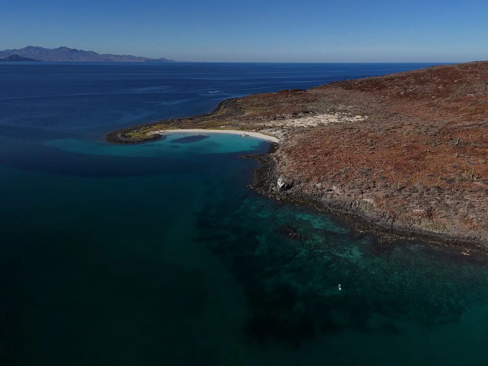 Coronado island beach in Loreto, Baja California Sur