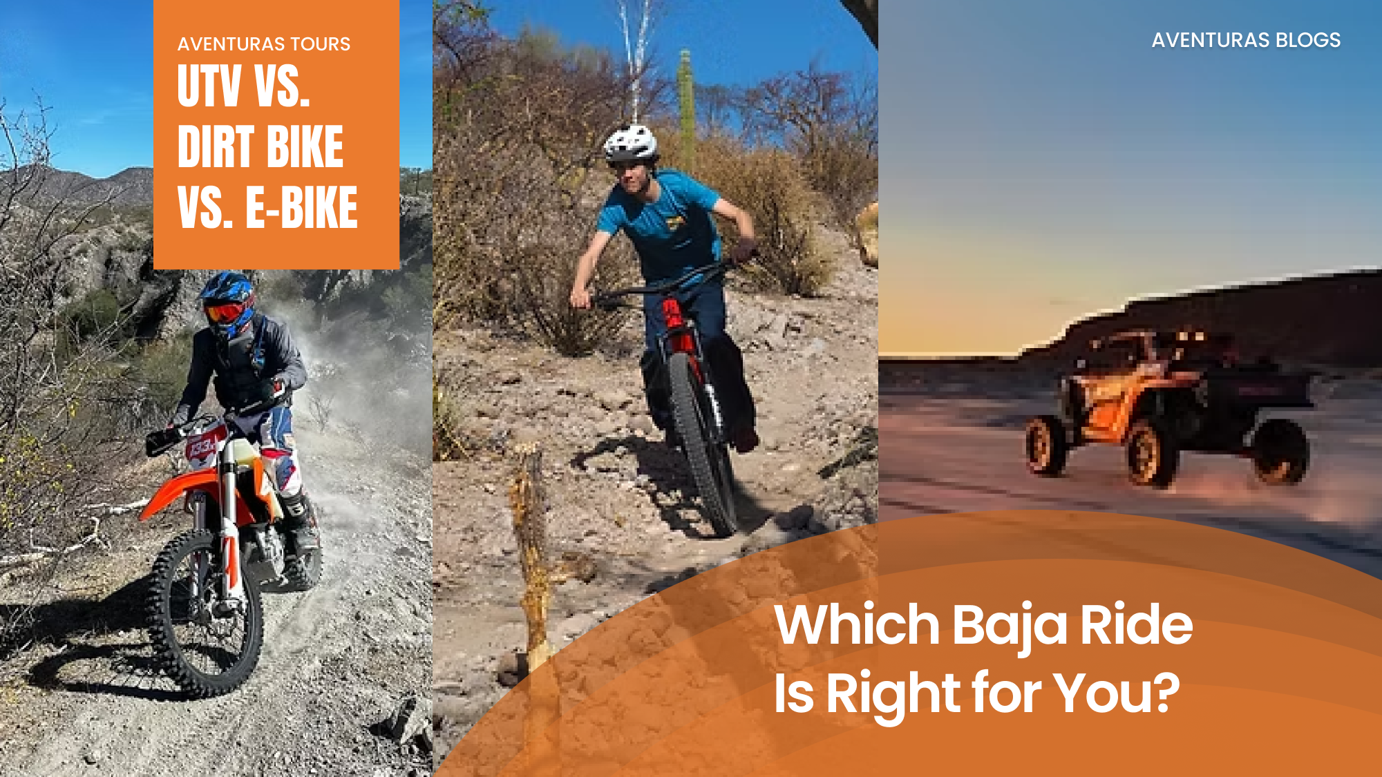 UTV vs. Dirt Bike vs. E-Bike in Loreto: Which Baja Ride Is Right for You?